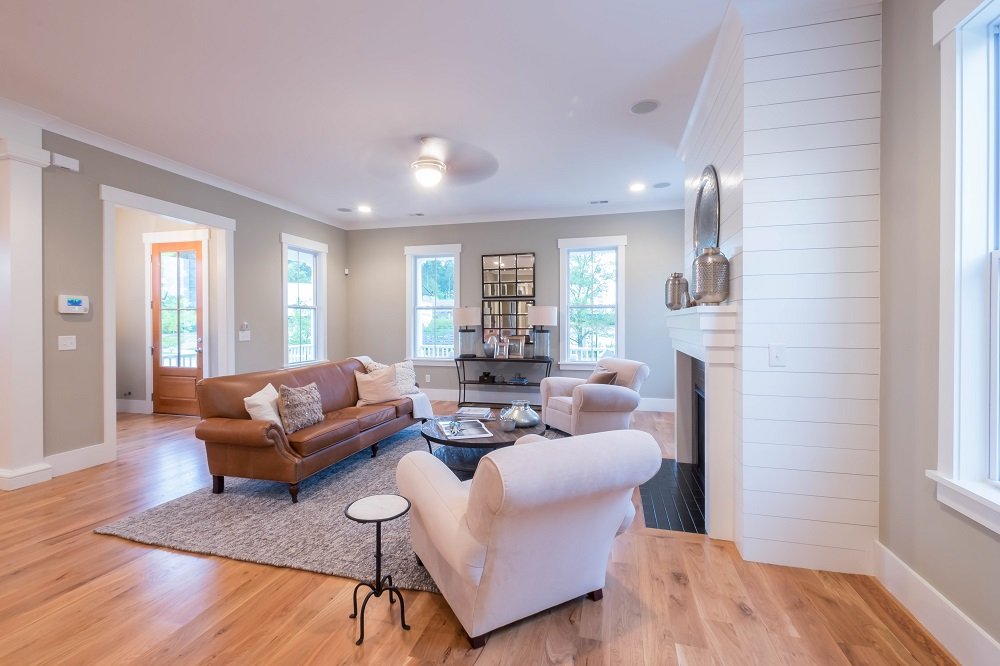 LivingRoom of the SaussyBurbank at VillageCarolinaPark