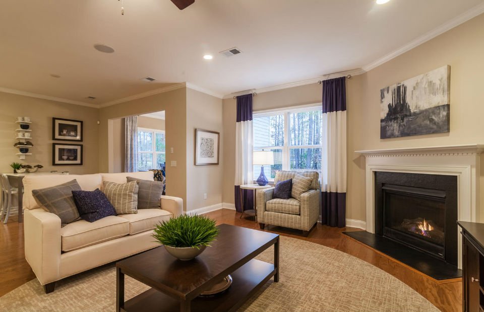 LivingRoom at Foxbank by Centex