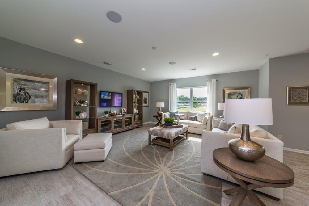 AspireLivingRoom at ShadowMoss by Centex