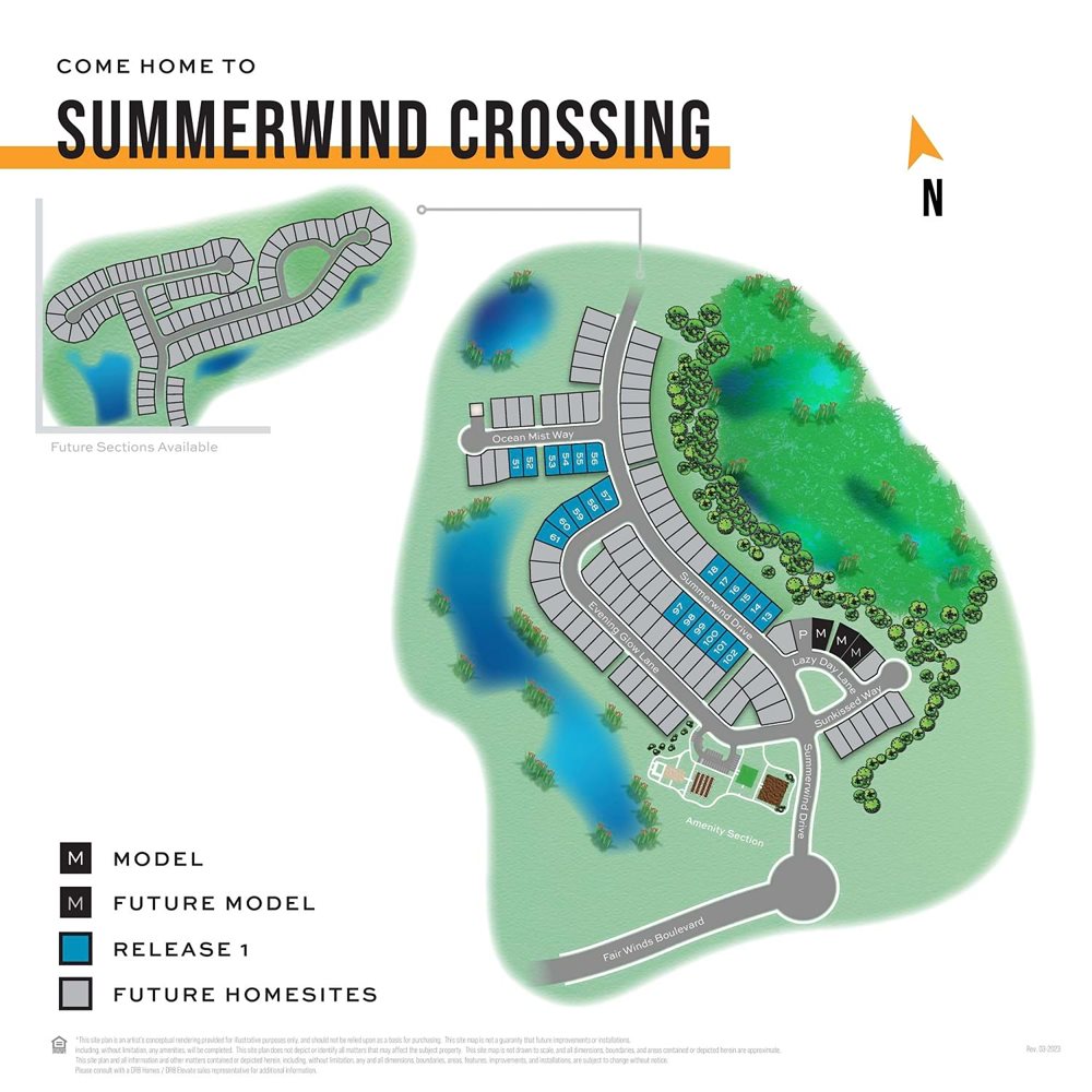 Sitemap at DRB Elevate by SummerwindCrossing