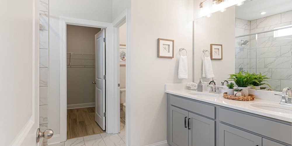 Bathroom at EnclaveSouthPointe by DRB Coastal