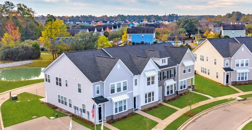 ModelExteriorAerial at CentralAveTH by Lennar