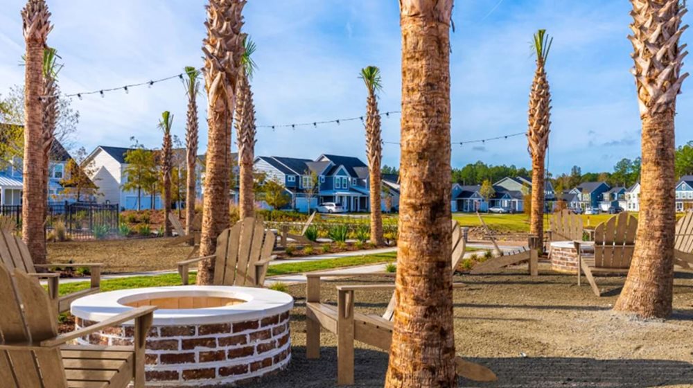 Firepit at SummersCorner AzaleaRidge by Lennar