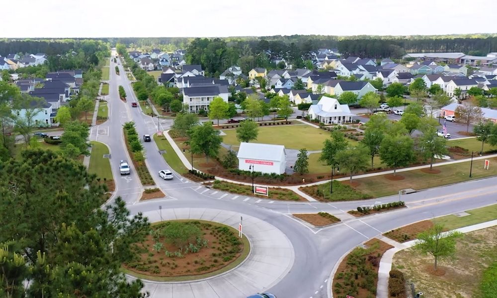 TrafficCircleAerial at SummersCorner Sweetgrass by Lennar
