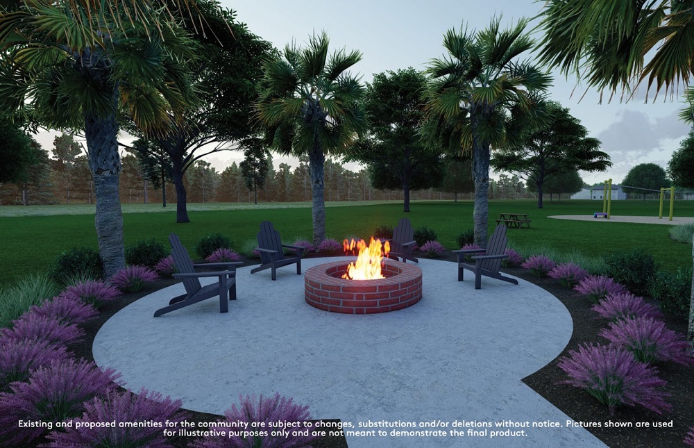 FirepitRendering at GraceLanding by Pulte