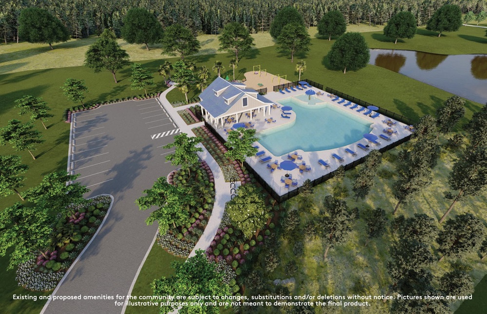 PoolRendering at GraceLanding by Pulte