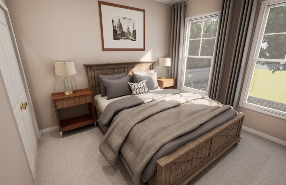Bedroom at Harborwalk by Pulte