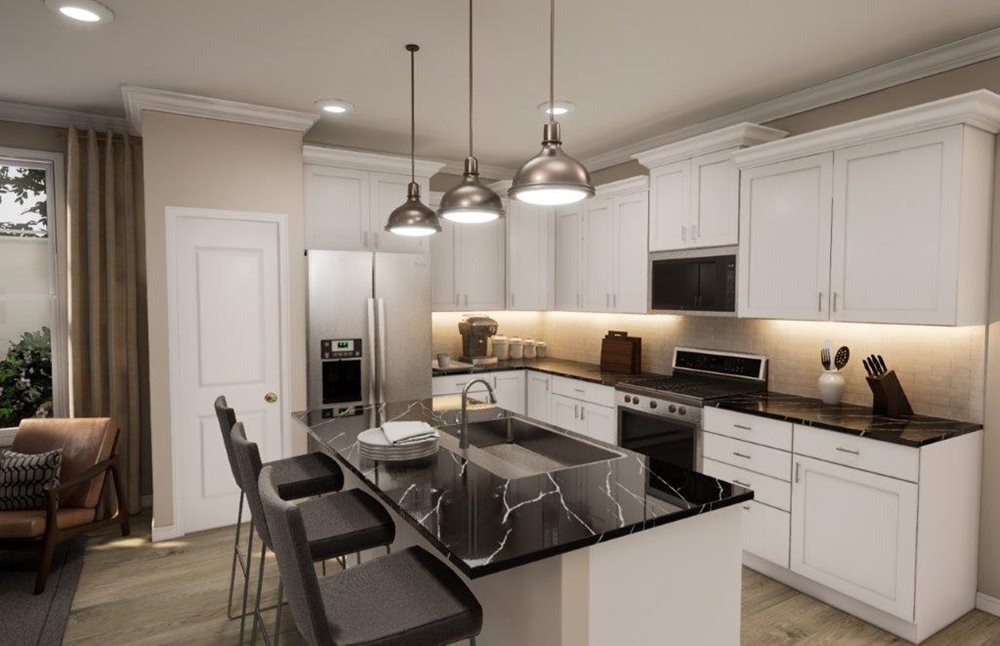 Kitchen at Harborwalk by Pulte