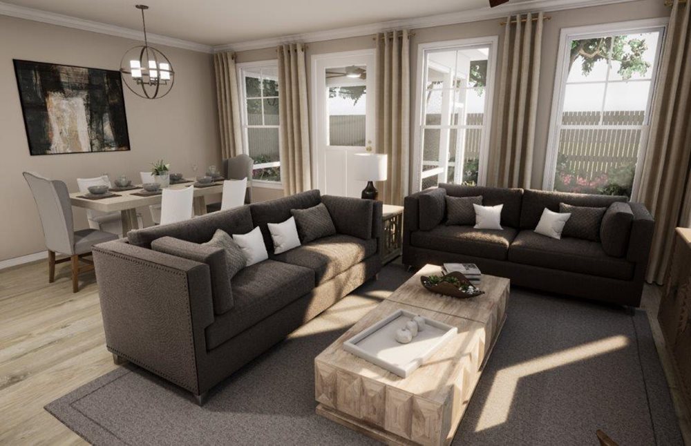 LivingRoom at Harborwalk by Pulte