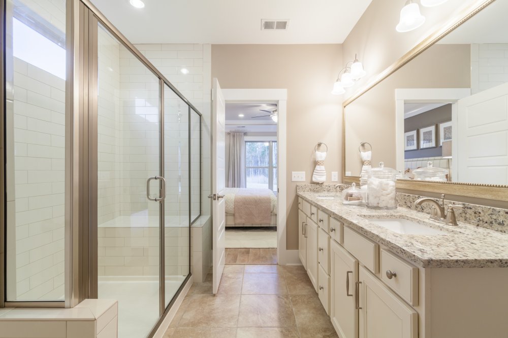 MasterBathroom at OakhurstCarolinaBay by Pulte