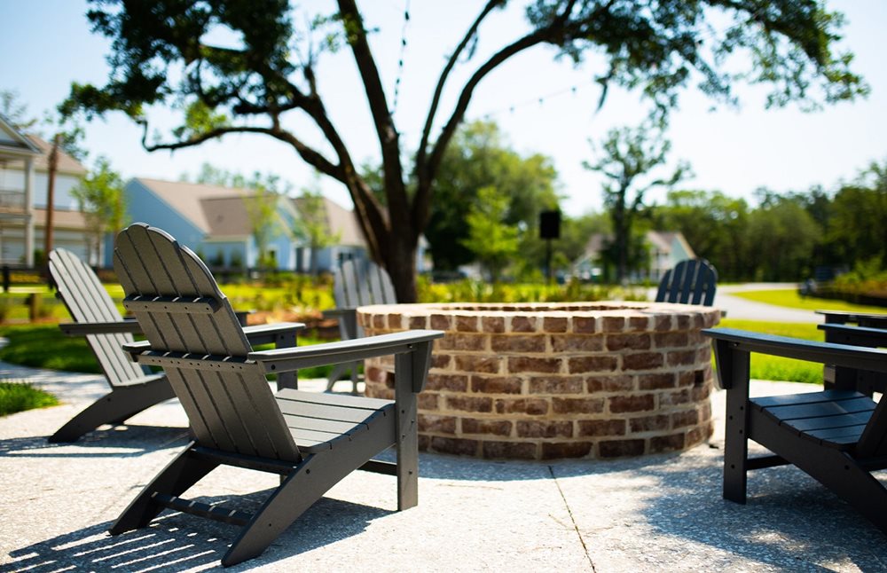 Firepit at SeaIslandPreserve by PulteHomes