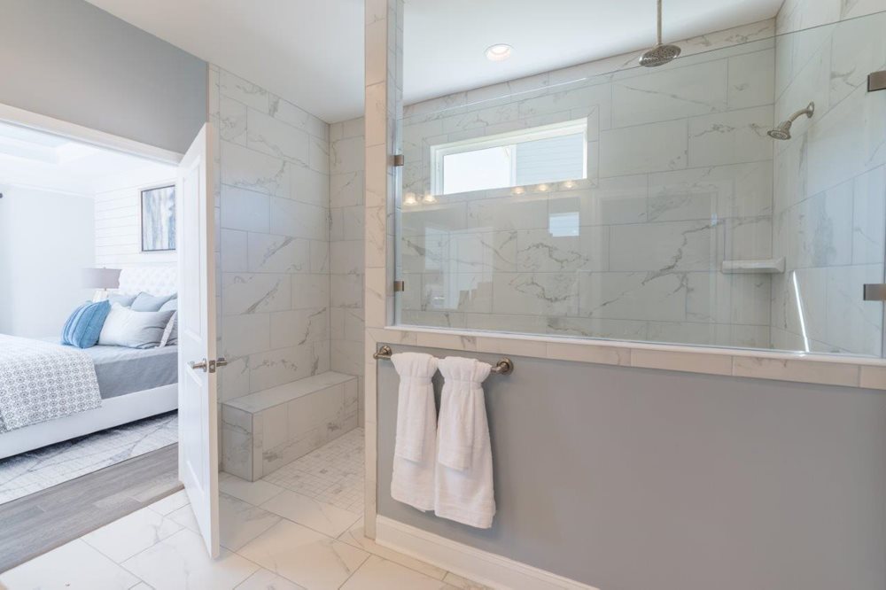 Bathroom at LandingsNewRiverside by Pulte