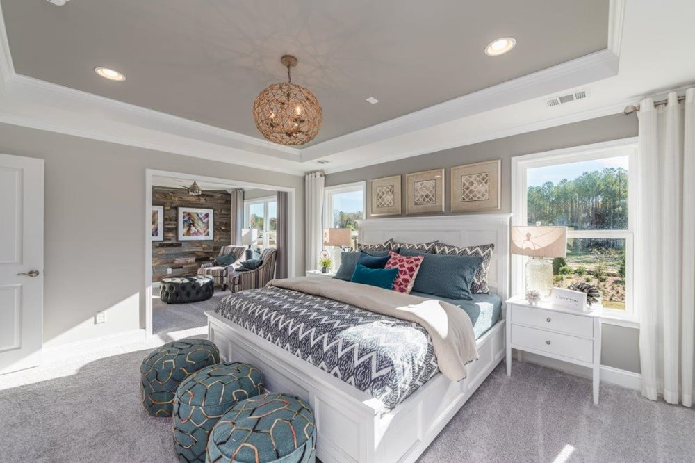 Bedroom at LandingsNewRiverside by Pulte