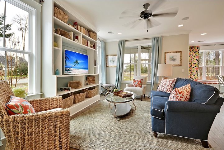 Living Room Sabal Homes Grand Oaks Charleston SC