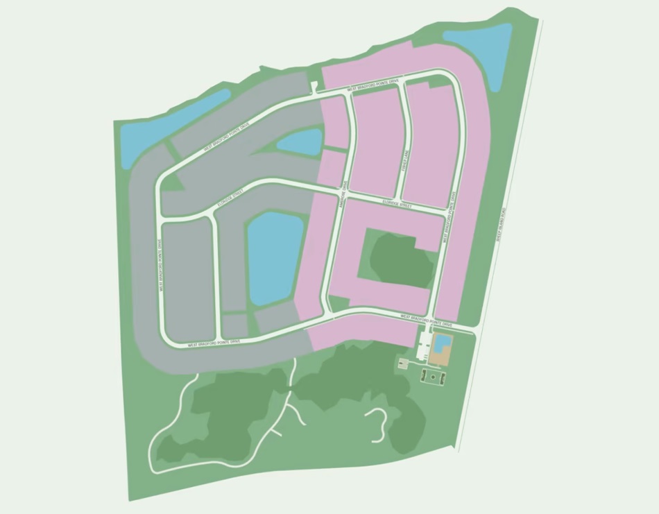 Homesite Map - Bradford Pointe by Centex