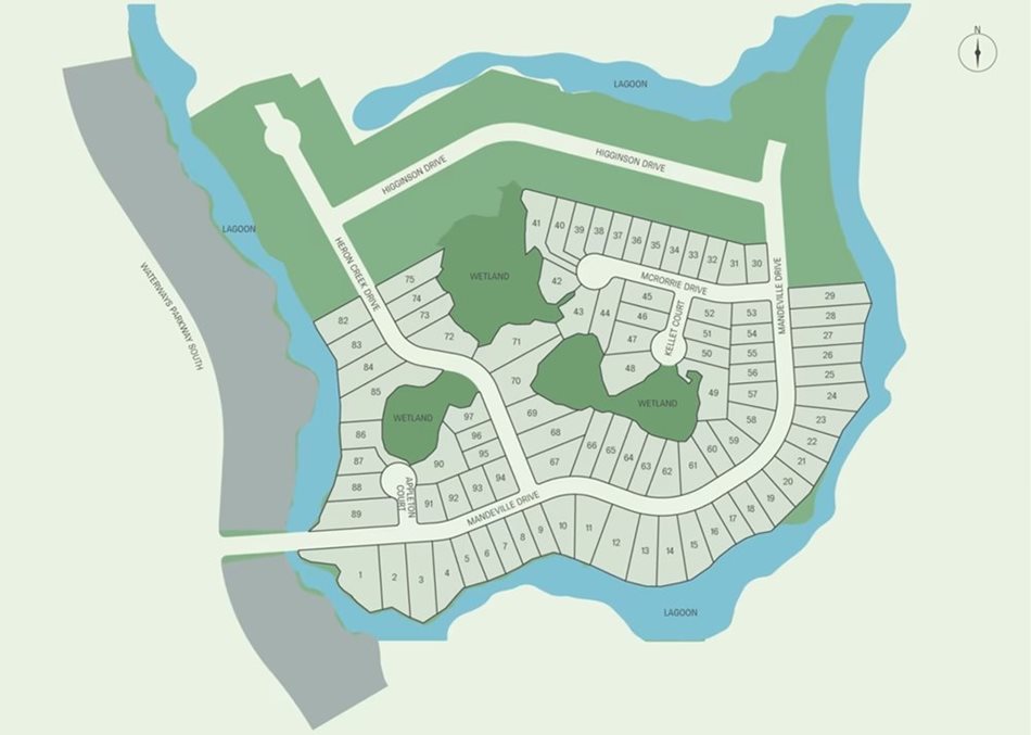 Homesite Map - Waterways by Pulte Homes