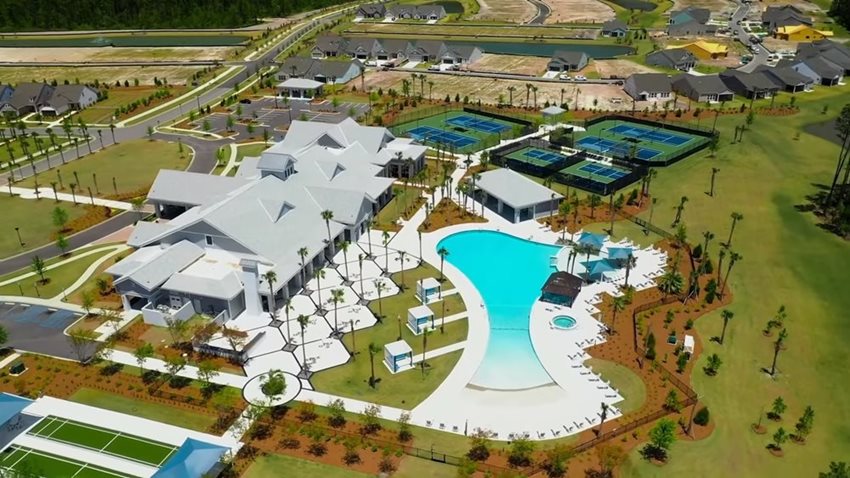 Del Webb Nexton - Amenity Center Aerial