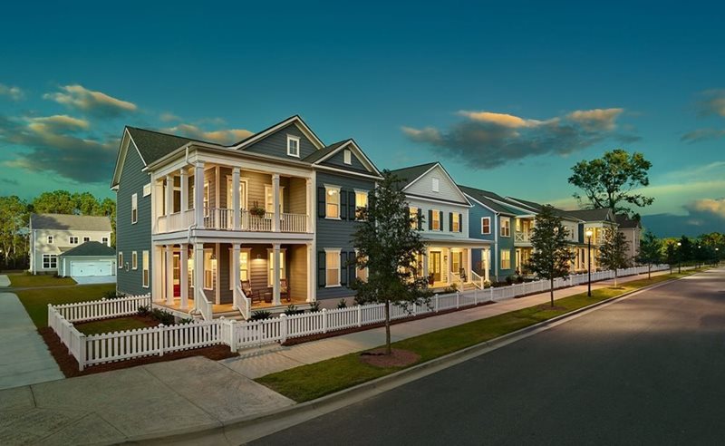 JohnWielandH_Streetscape.jpg John Wieland Homes Townhome Streetscape