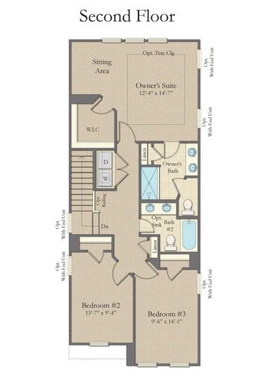 ParkCircle-DanRyan_Floorplan-SecondFloor.jpg Park Circle Station North Charleston Dan Ryan Builders Litchfield New Home second floor floorplan