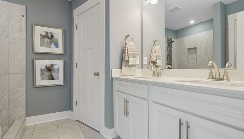 ParkCircle-DanRyan_MasterBath.jpg Park Circle Station North Charleston Dan Ryan Builders Litchfield New Home master bathroom
