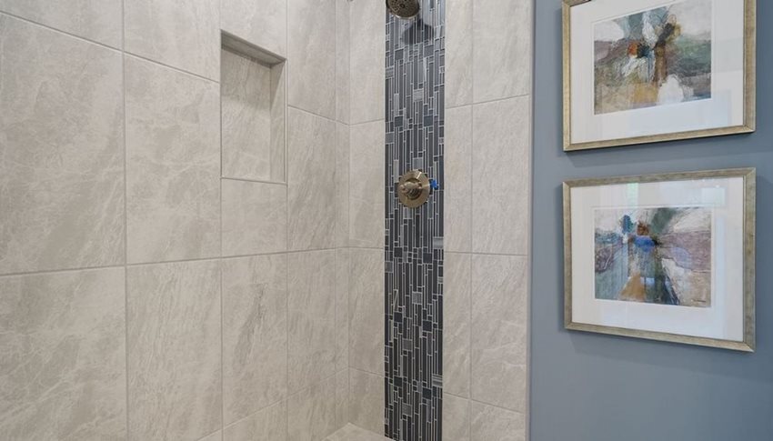 ParkCircle-DanRyan_MasterShower.jpg Park Circle Station North Charleston Dan Ryan Builders Litchfield New Home master bathroom