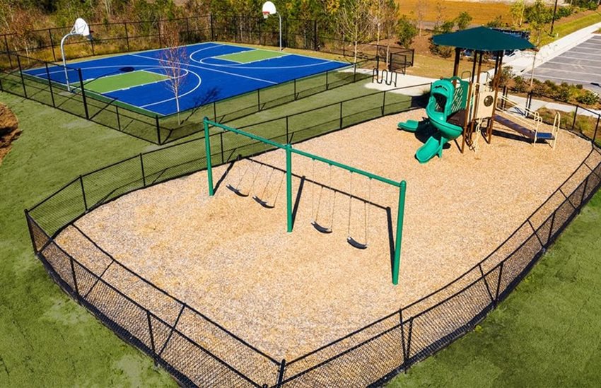 Bradford Pointe Centex Playground Basketball Court Amenity