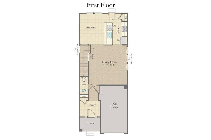 ParkCircle_DanRyan_FirstFloorplan.jpg Dan Ryan Park Circle New Townhome Floorplan 1st Floor