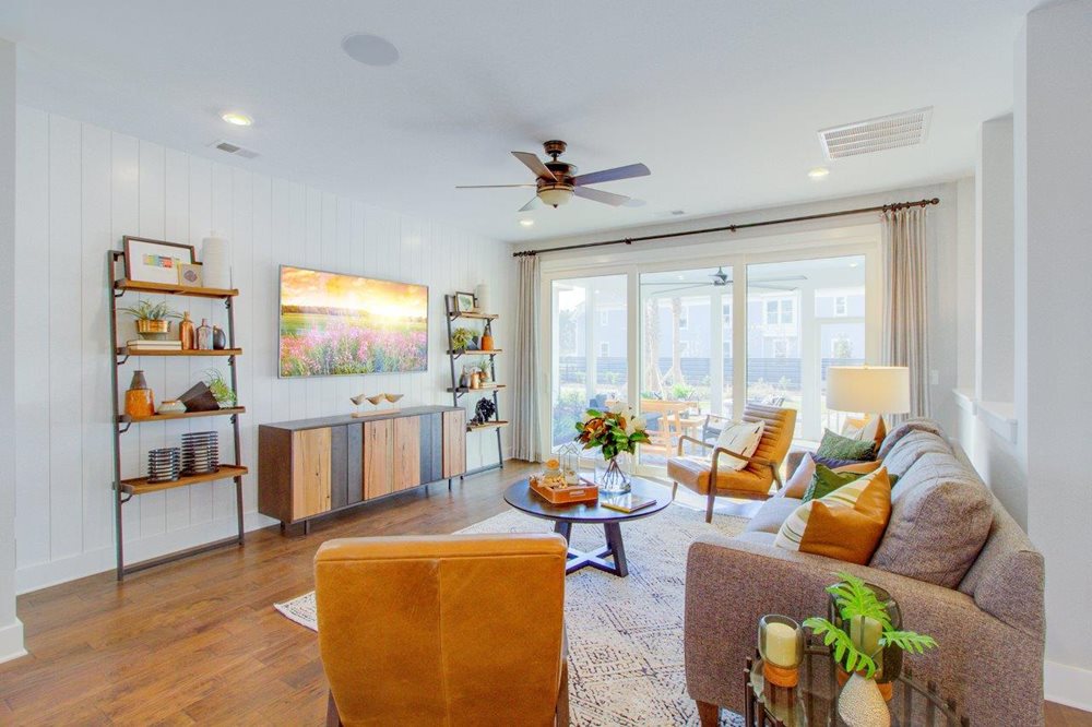Nexton_DavidWeekleyModel_Living.jpg Nexton David Weekley Jenkins Model Living Room Summerville SC New Homes