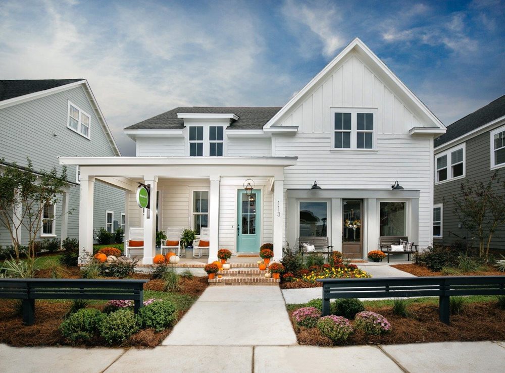 Nexton_Dickerson_Exterior.jpg Nexton Homes by Dickerson Mendenhall Model Exterior Summerville SC New Homes