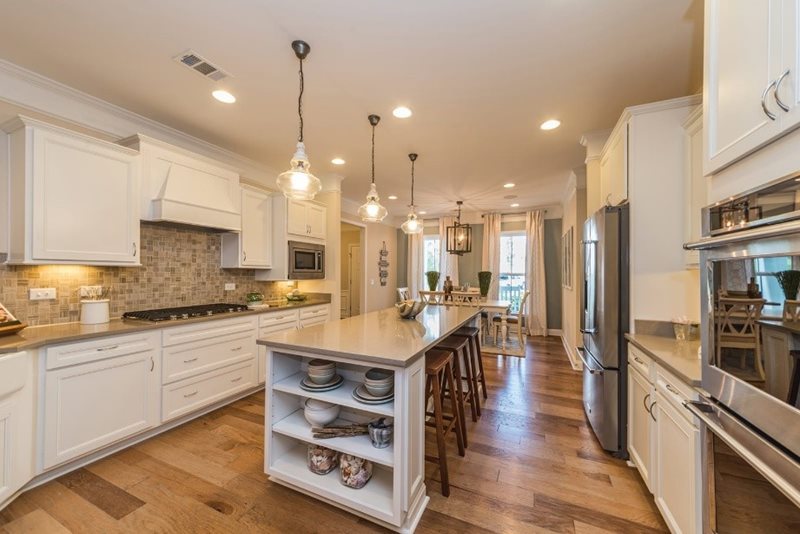 Del Webb Nexton Tangerly Oak Model Kitchen