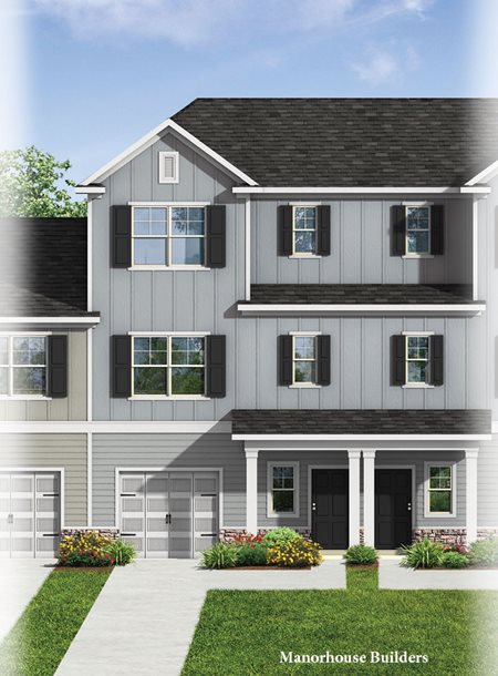 Townhome Exterior Manorhouse Builders Charleston SC
